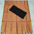 Raw Silk Top with Temple Border Shining Dupatta - TS09
