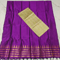 Raw Silk Top with Temple Border Shining Dupatta - TS11