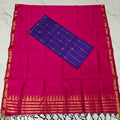 Raw Silk Top with Temple Border Shining Dupatta - TS17