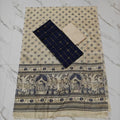 Madhubani Dupatta & Raw Silk Set - MD03