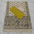 Madhubani Dupatta & Raw Silk Set - MD06