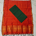 Raw Silk & Jacquard Dupatta Ensemble - GQD01