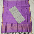 Raw Silk & Jacquard Dupatta Ensemble - GQD04