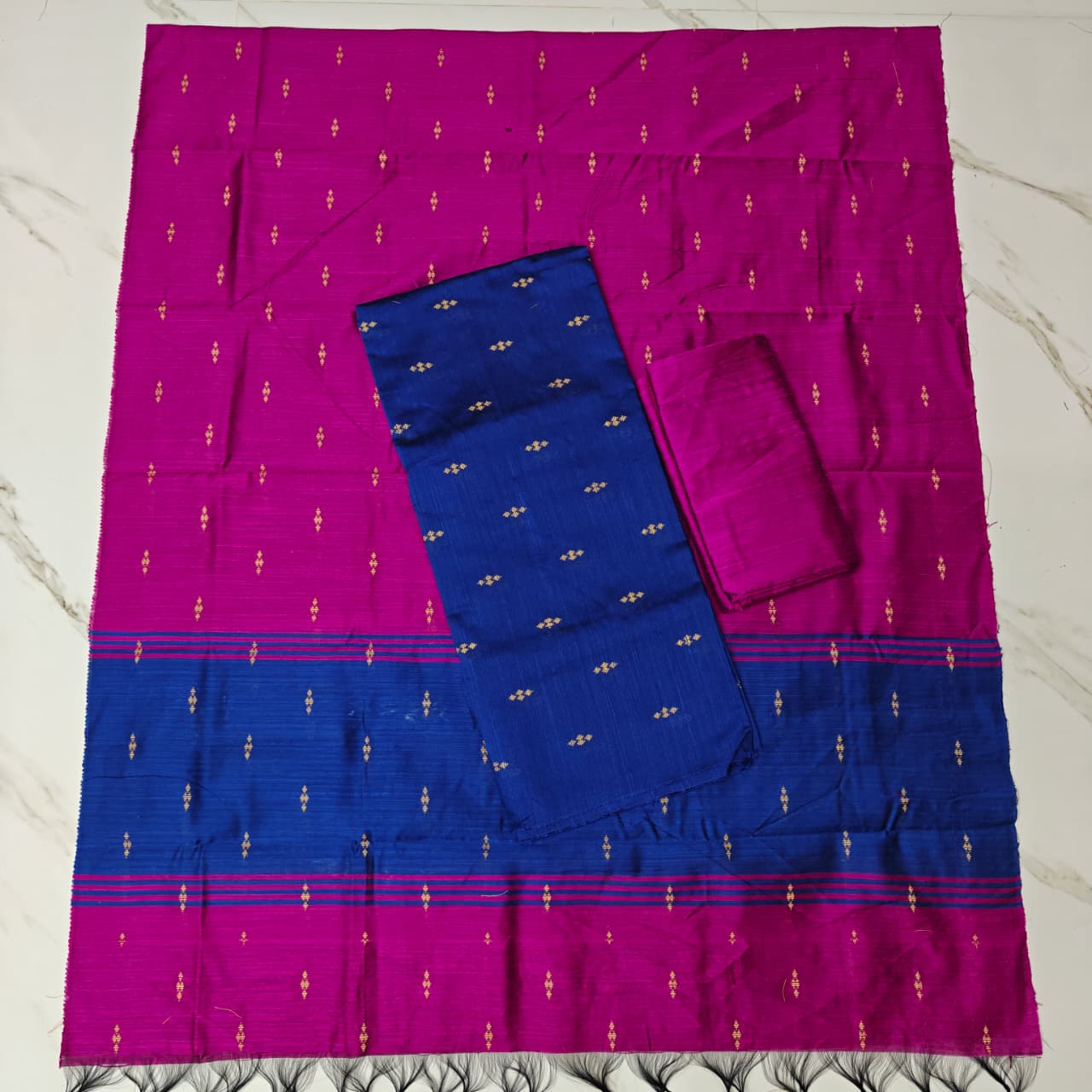 Raw Silk Colour Butta Salwar Set RSA11