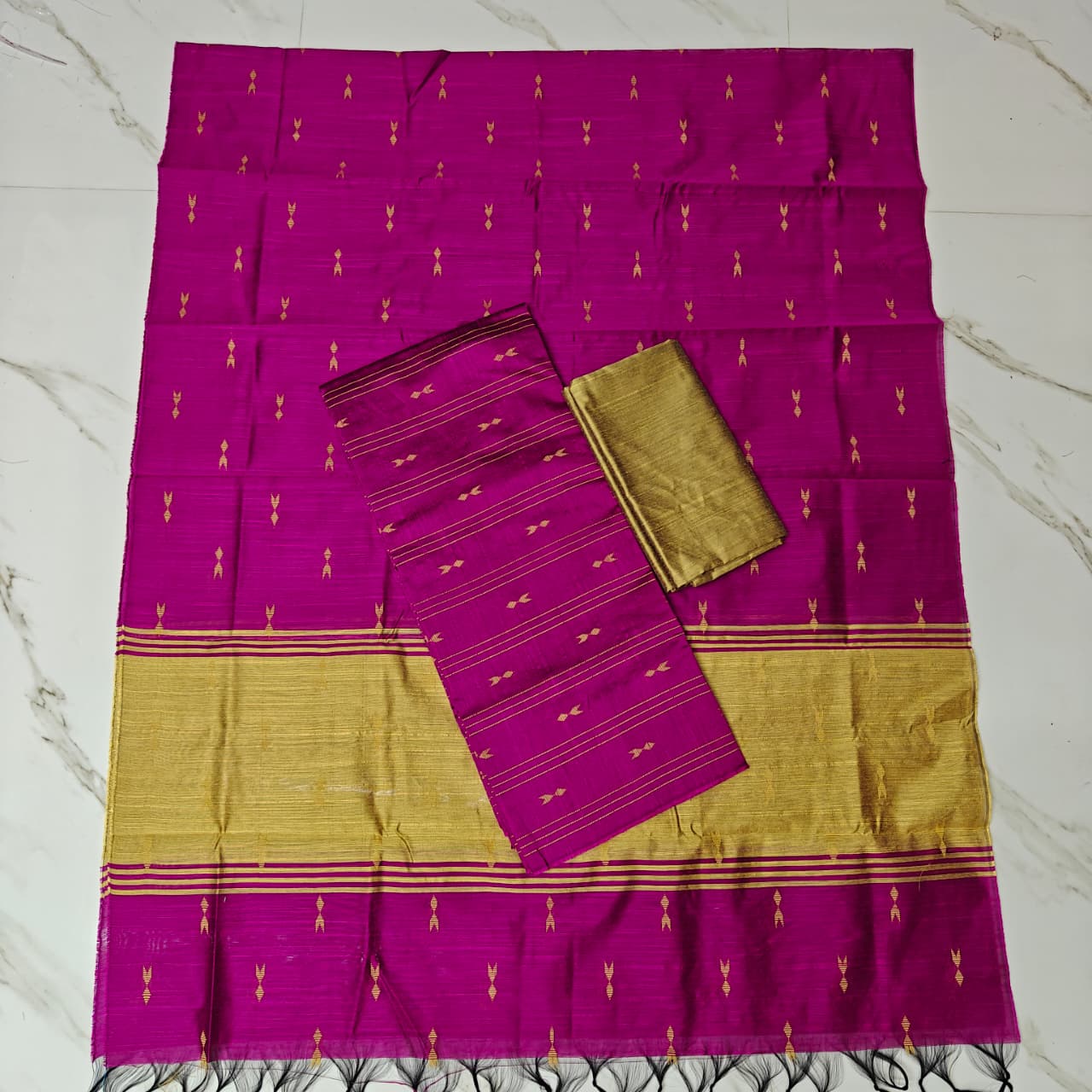 Raw Silk Colour Butta Salwar Set RSA12