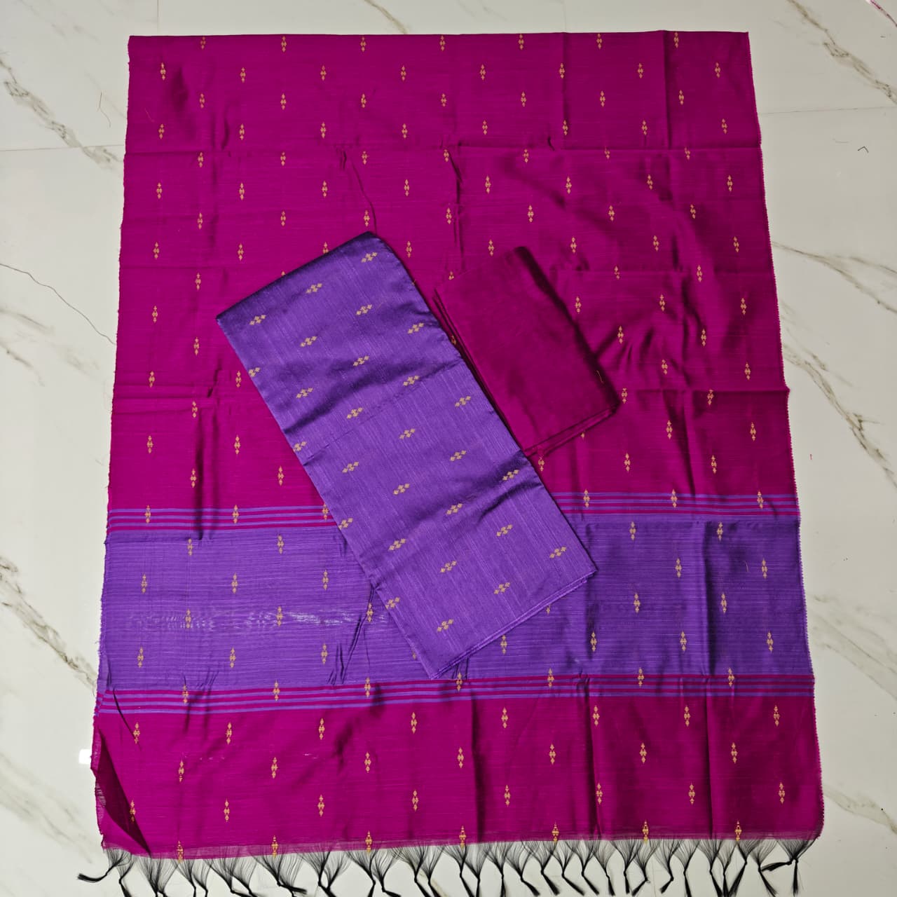 Raw Silk Colour Butta Salwar Set RSA13