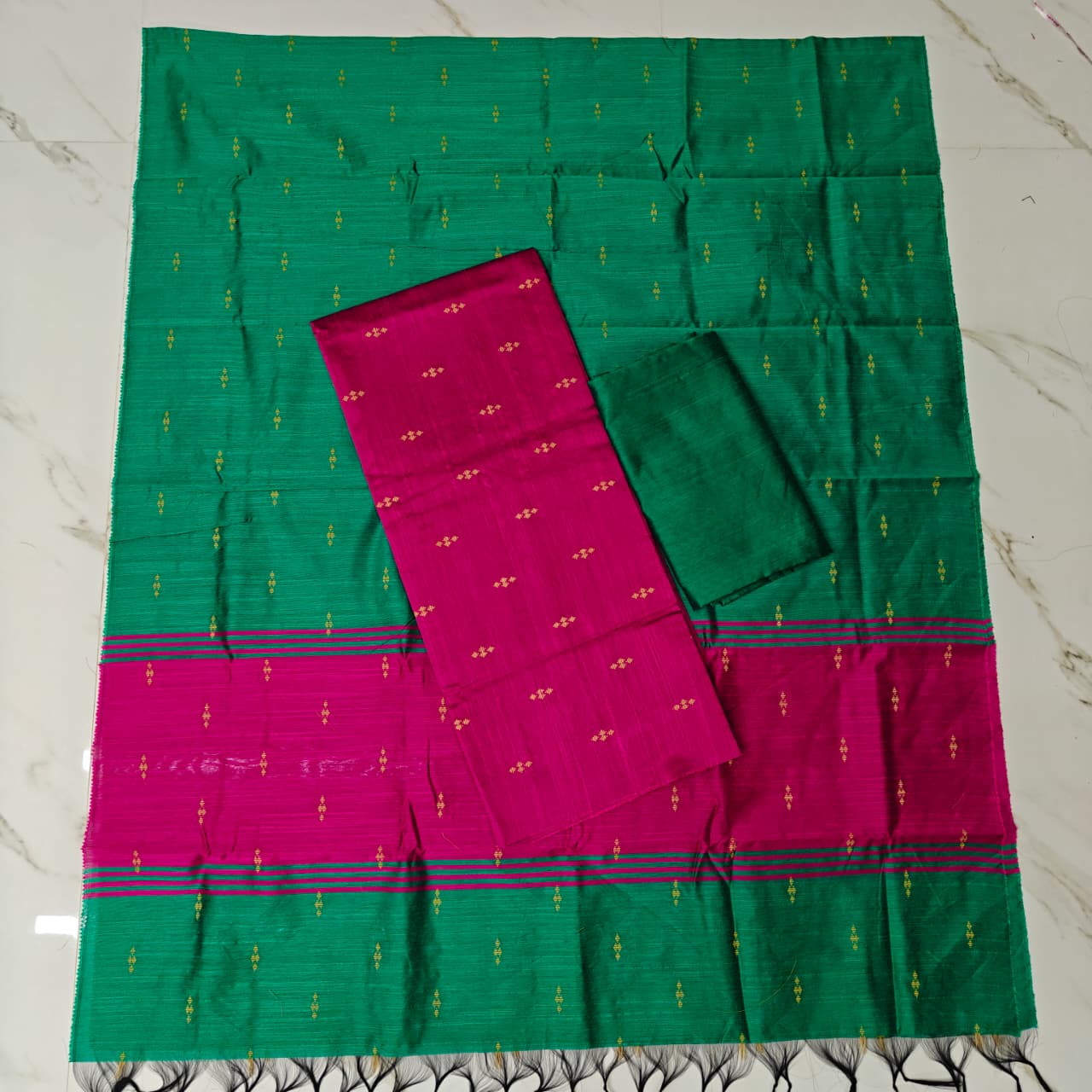 Raw Silk Colour Butta Salwar Set RSA15