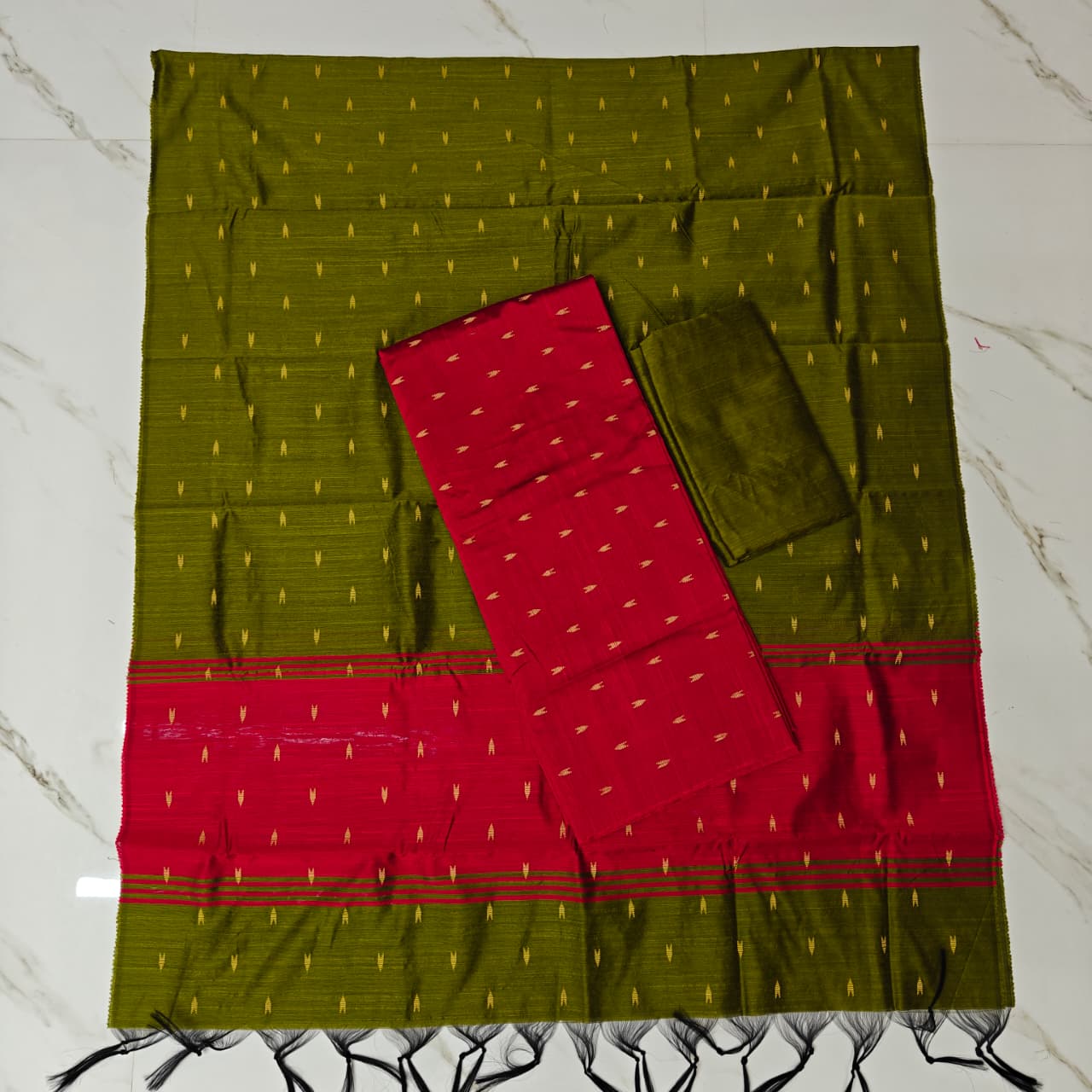 Raw Silk Colour Butta Salwar Set RSB05