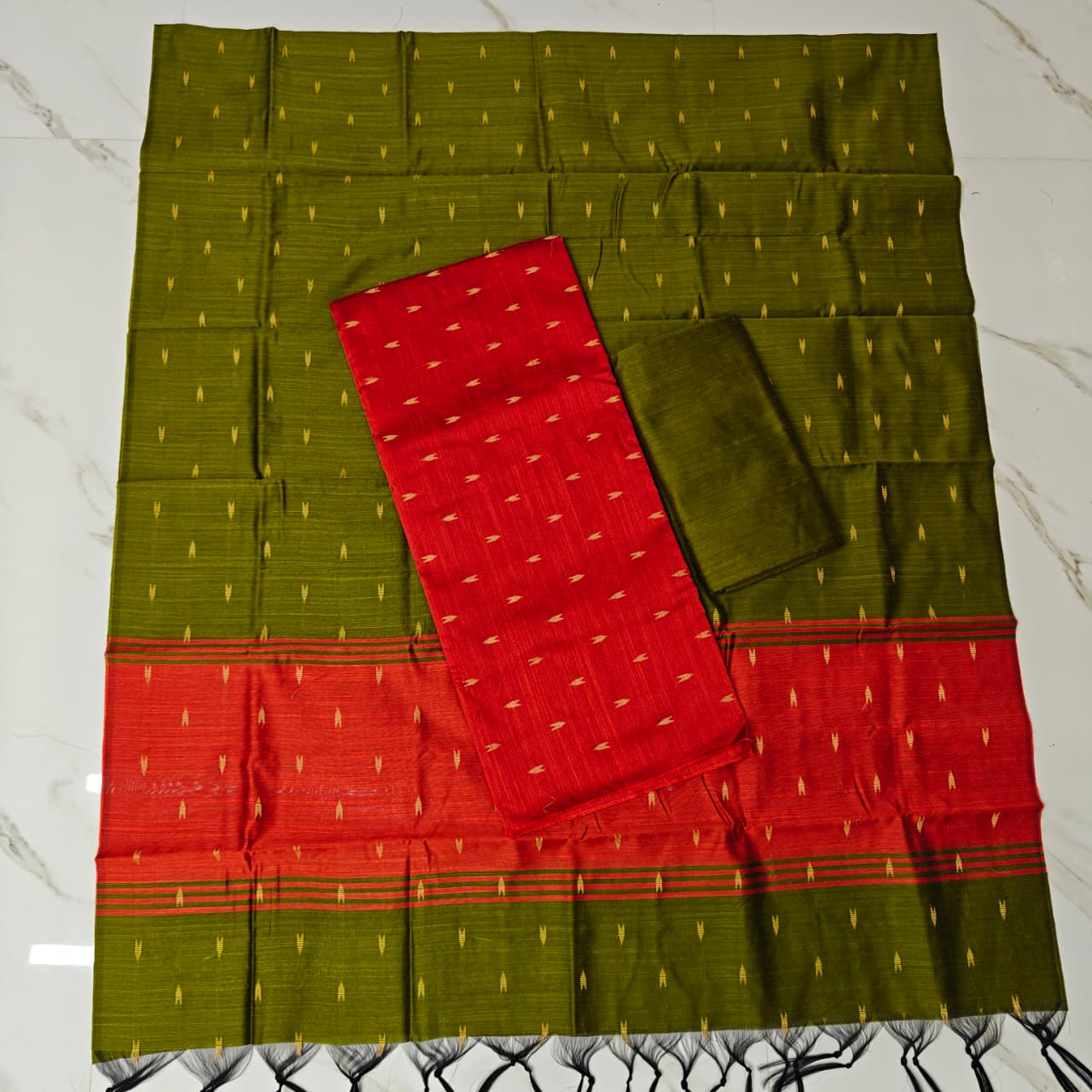 Raw Silk Colour Butta Salwar Set RSA02