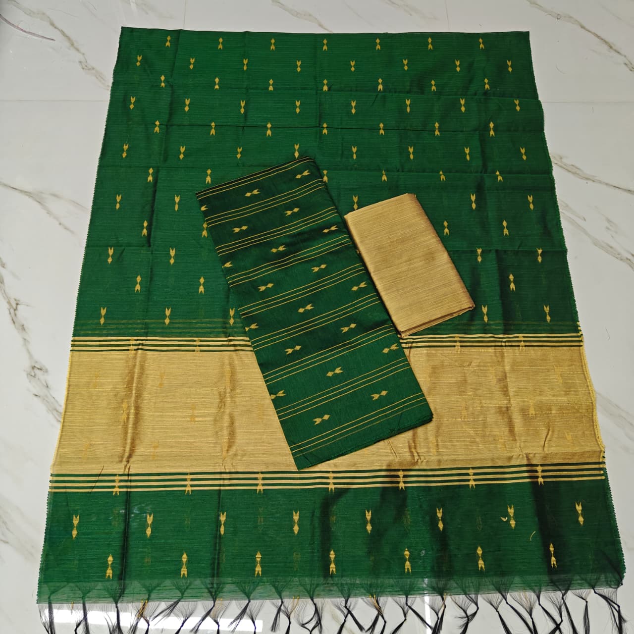 Raw Silk Colour Butta Salwar Set RSA21