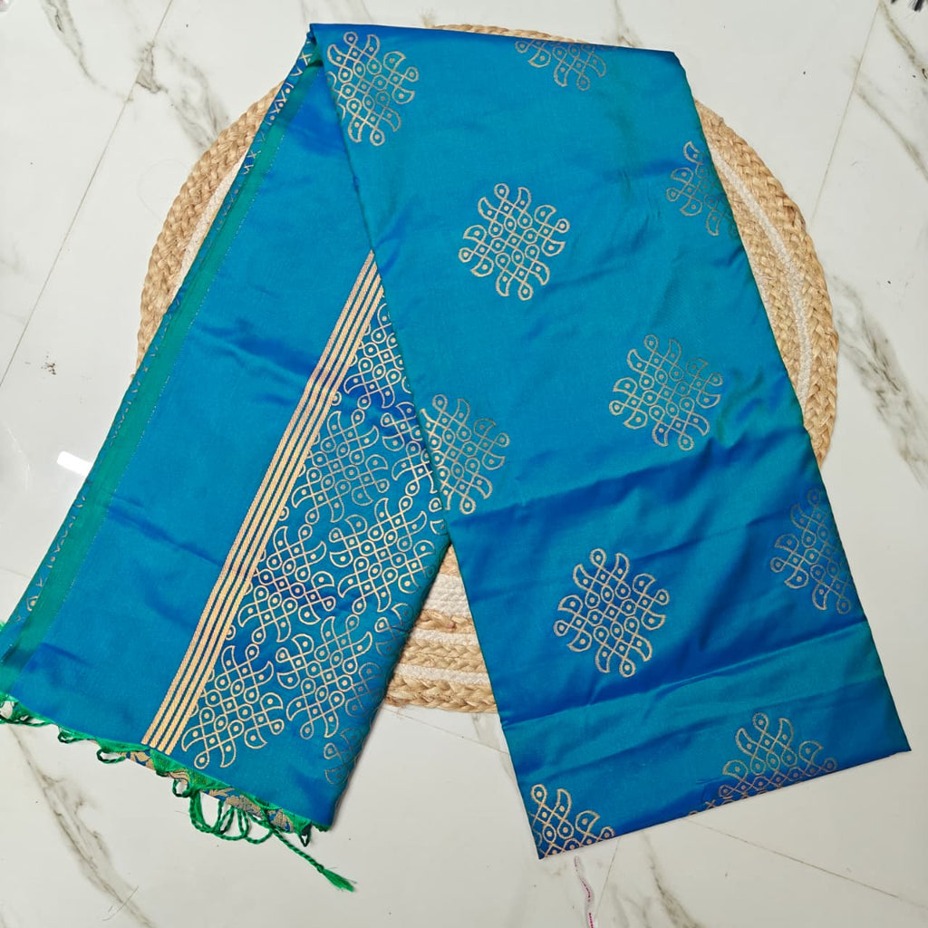 *Semi Kanchi Kolam Soft Silk Saree | Premium Quality Saree*