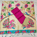 Luxury with our premium Tussar Silk Salwar Suit Set - TSRS09