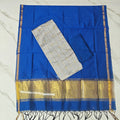 Raw Silk Top with TISSUE BORDER duppata set  - TB03