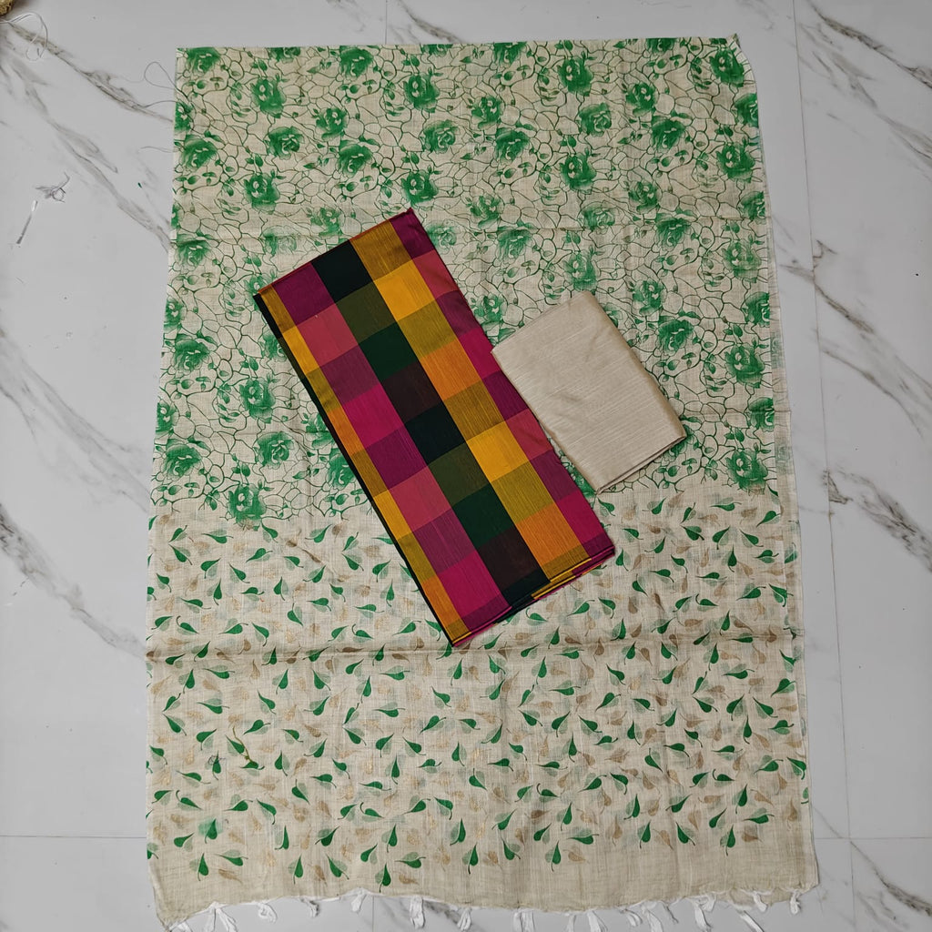 Madras Checks Chudi Material | Trending Dress Material - MC01