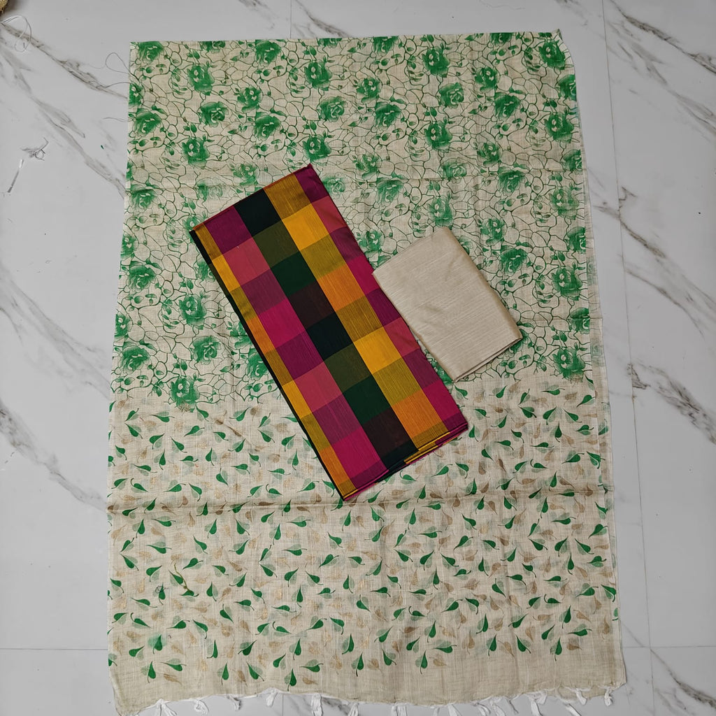 Madras Checks Chudi Material | Trending Dress Material - MC01
