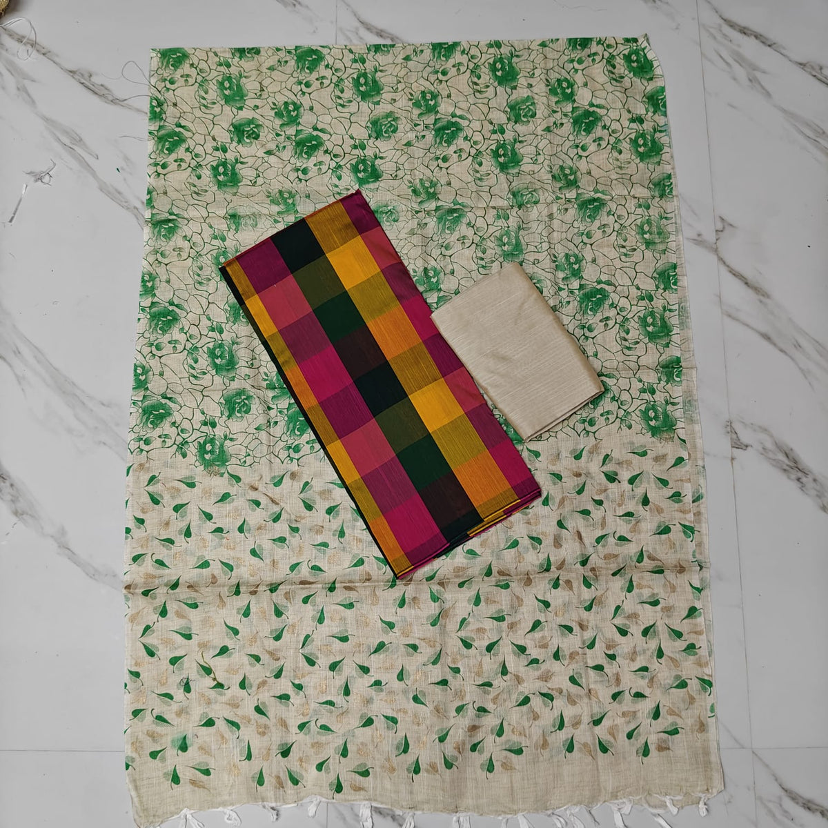 Madras Checks Chudi Material | Trending Dress Material - MC01