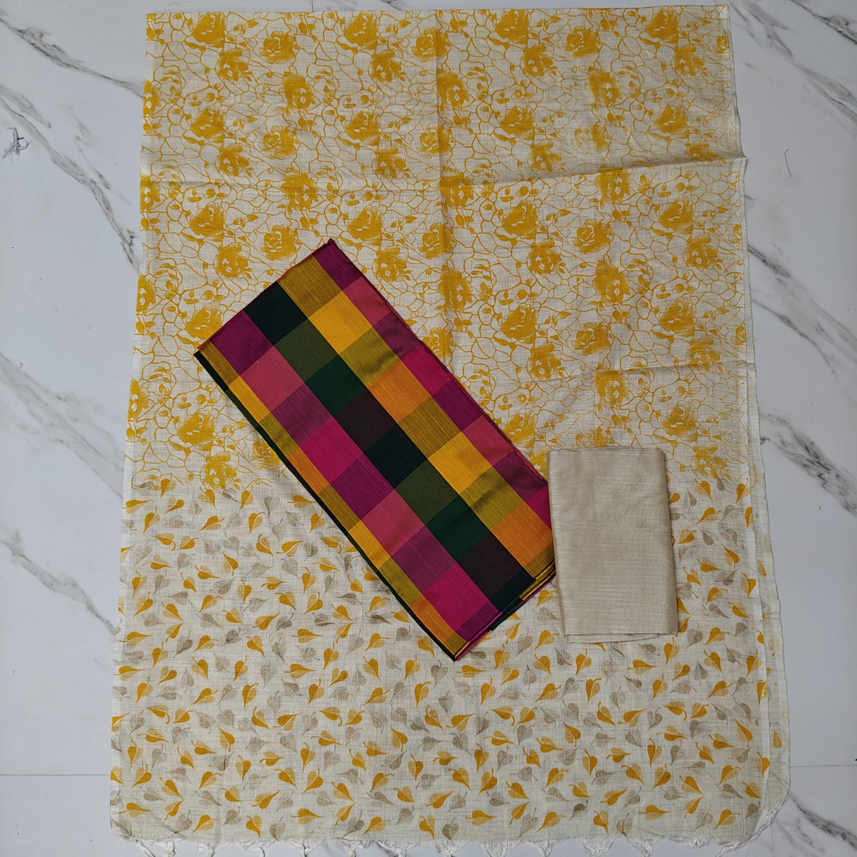 Madras Checks Chudi Material | Trending Dress Material - MC02