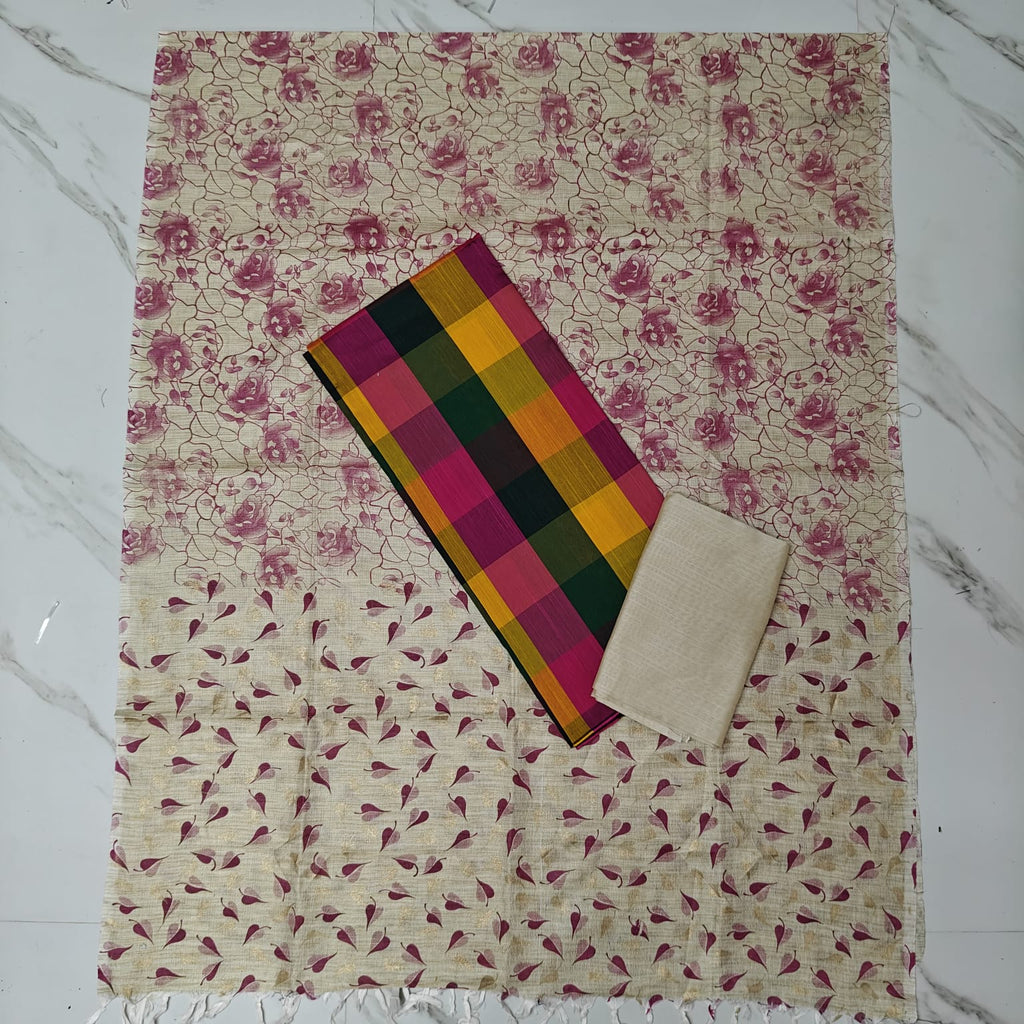 Madras Checks Chudi Material | Trending Dress Material - MC03