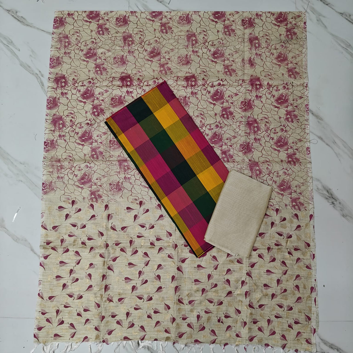 Madras Checks Chudi Material | Trending Dress Material - MC03