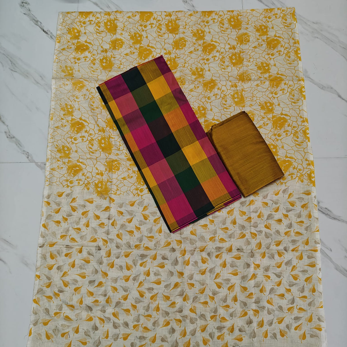 Madras Checks Chudi Material | Trending Dress Material - MC02