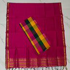 Authentic Madras Checks Cotton Blend Top & Dupatta Fabric Set - MC05