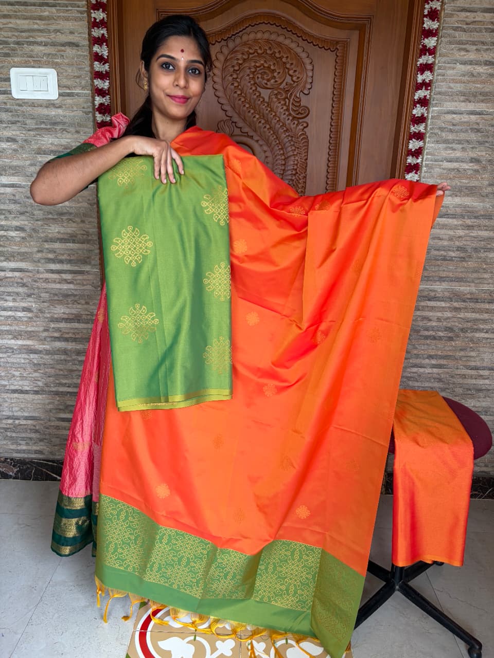 ✨ **Semi Kanchi Kolam Soft Silk** ✨-SKKS08