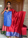 ✨ **Semi Kanchi Checked  Soft Silk** ✨-SKCS12