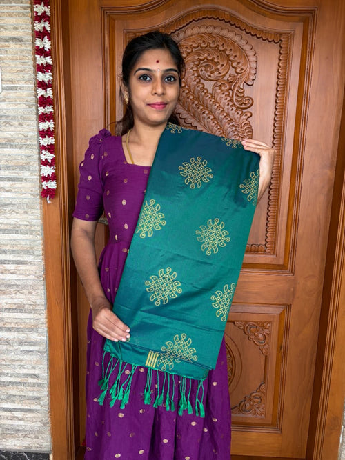 *Semi Kanchi Kolam Soft Silk Saree | Premium Quality Saree*