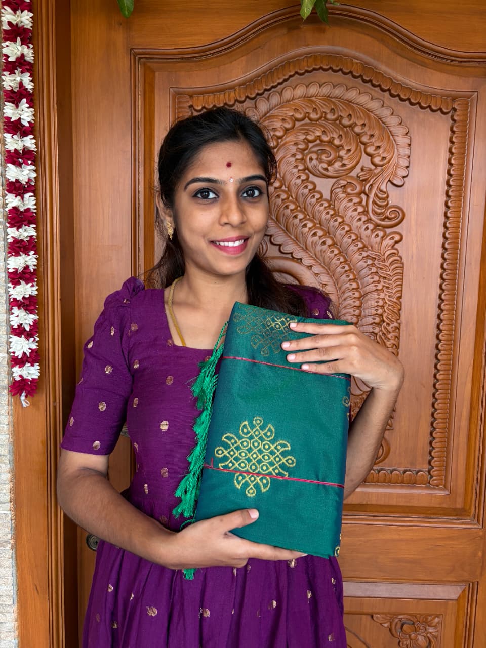 *Semi Kanchi Kolam Soft Silk Saree | Premium Quality Saree*