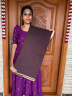 Premium Checked Maheshwari Premium Maheshwari Cotton Saree (Code: MC18)