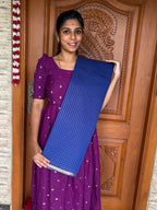 Premium Checked Maheshwari Premium Maheshwari Cotton Saree (Code: MC21)