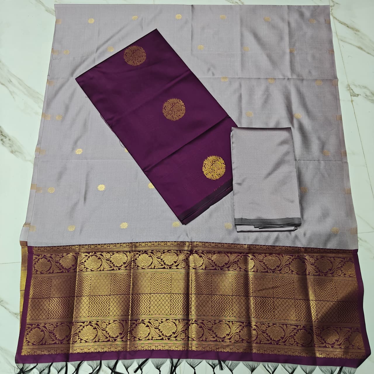 Premium Soft Silk Unstitched Chudithar Set-SSCD04