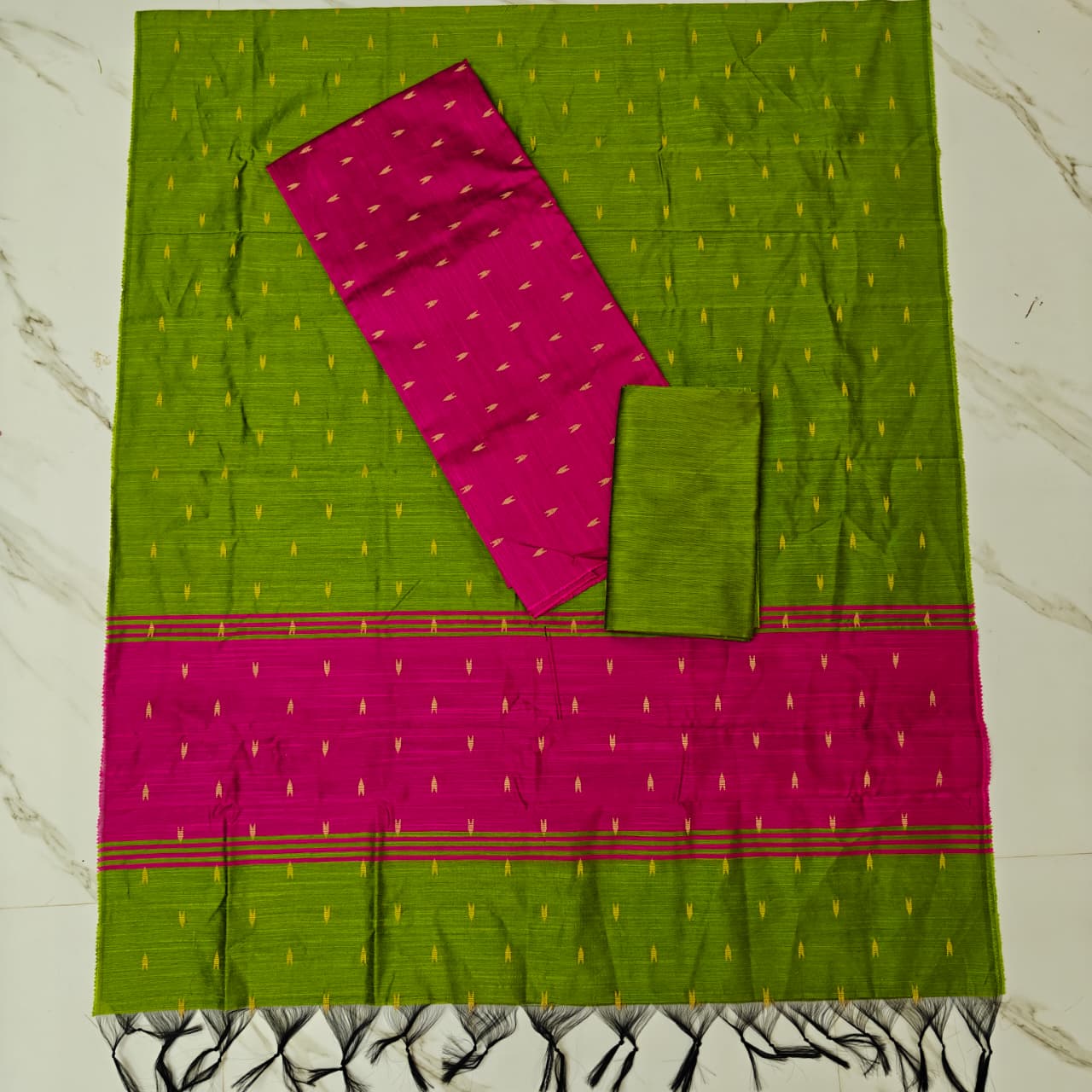 Raw Silk Colour Butta Salwar Set RSA10