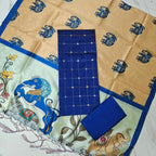 Luxury with our premium Tussar Silk Salwar Suit Set - TSRS16