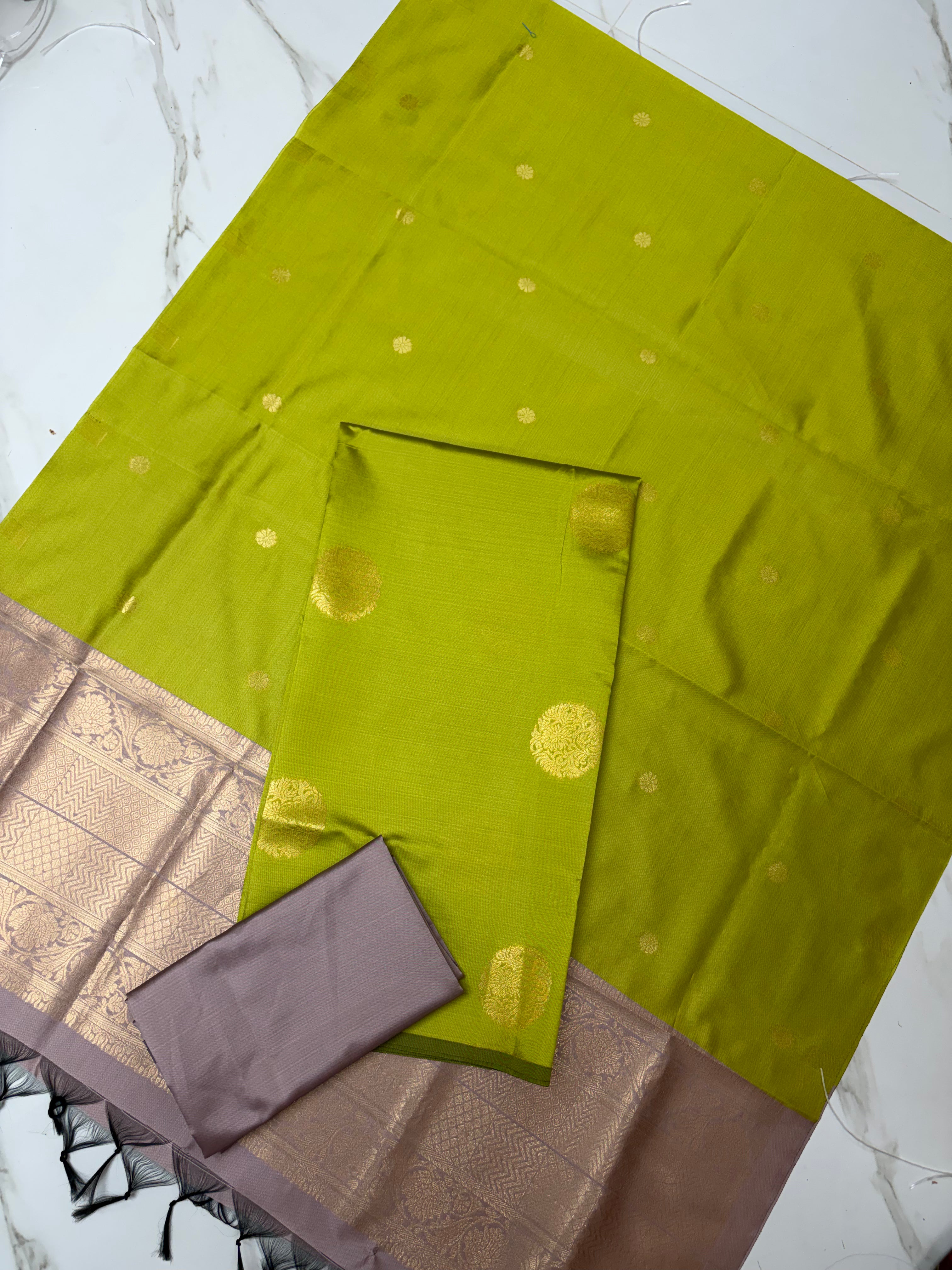Premium Soft Silk Unstitched Chudithar Set-SSCD08