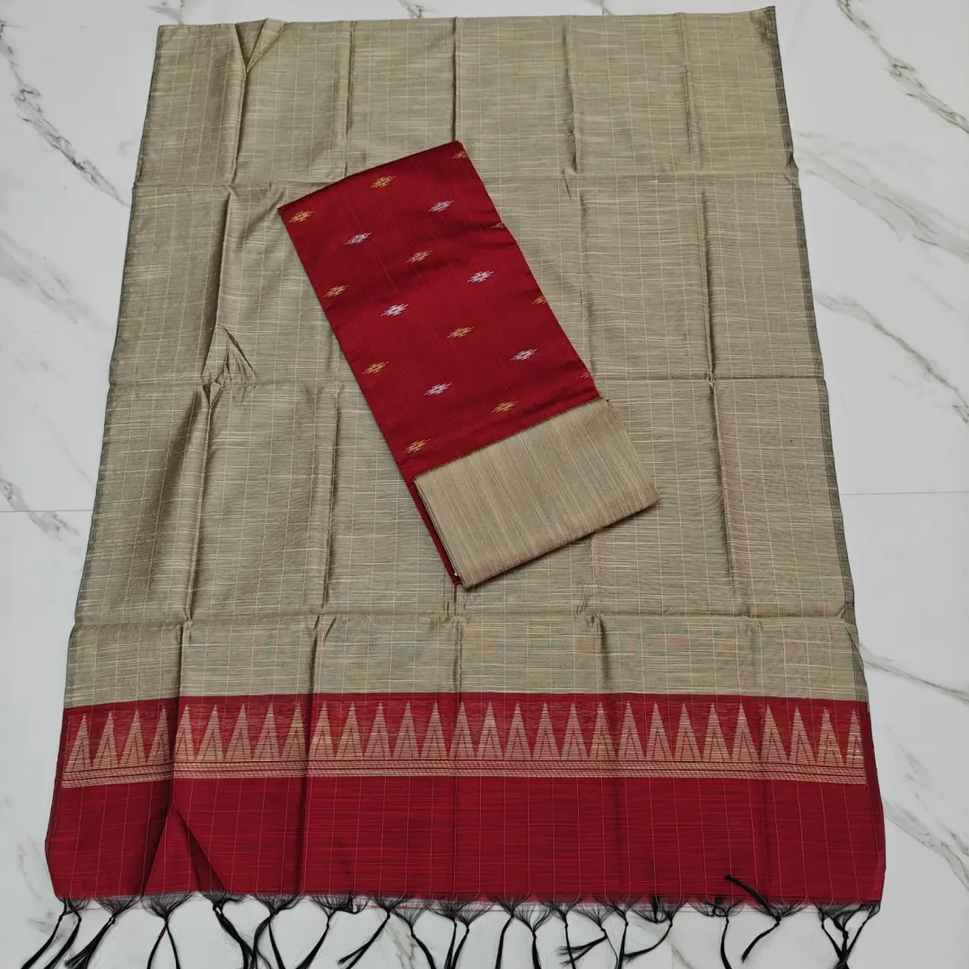 Raw Silk CHUDI SET RED